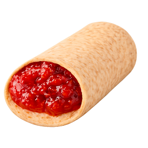 Strawberry-jam-filled-wrap